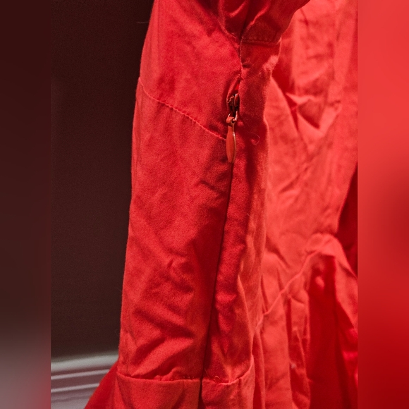 Fit n Flare Reddish Pink Button Collard Dress - Picture 6 of 6